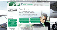 Desktop Screenshot of espace-international.credit-agricole-aquitaine.fr